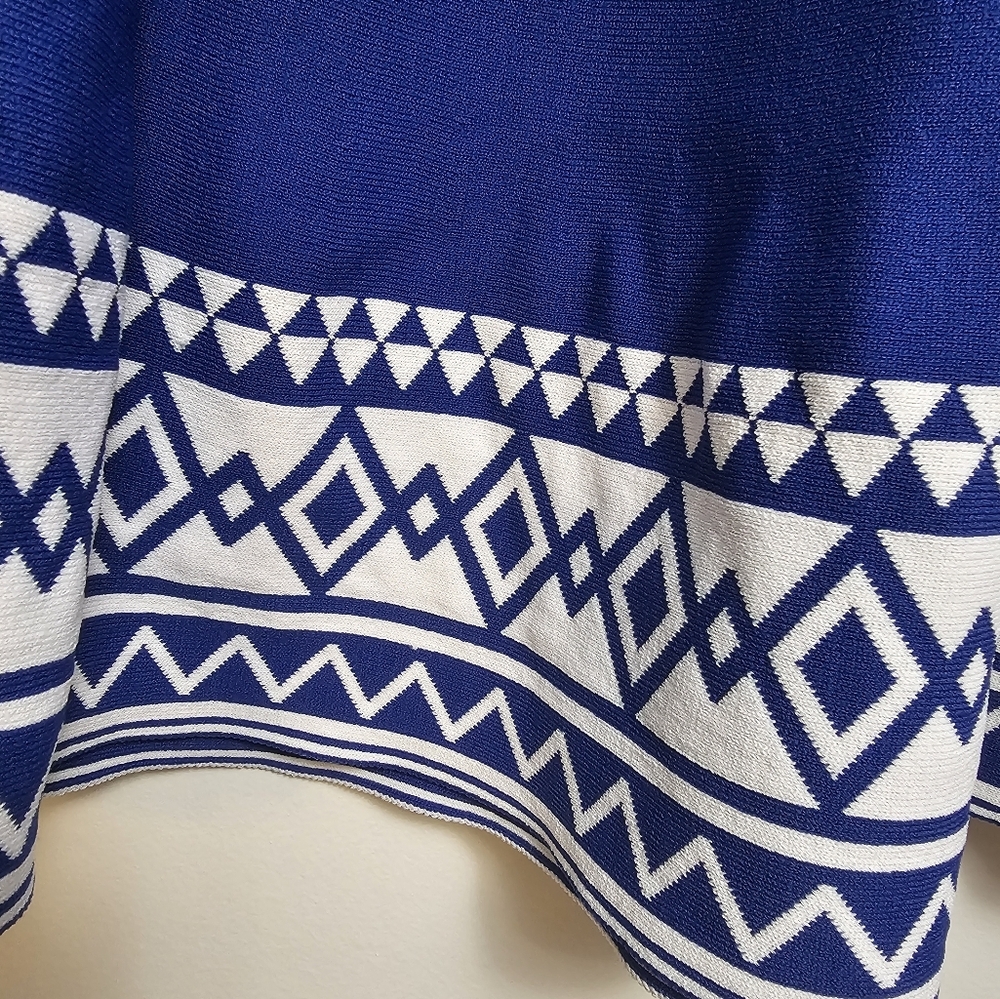 Blue Rain Medium mini skater skirt blue/white - Picture 2 of 6